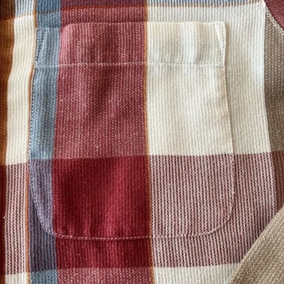 Vintage Alfred Dunner Plaid Button Down Shirt Roll Tab Lightweight Shacket - Picture 6 of 11